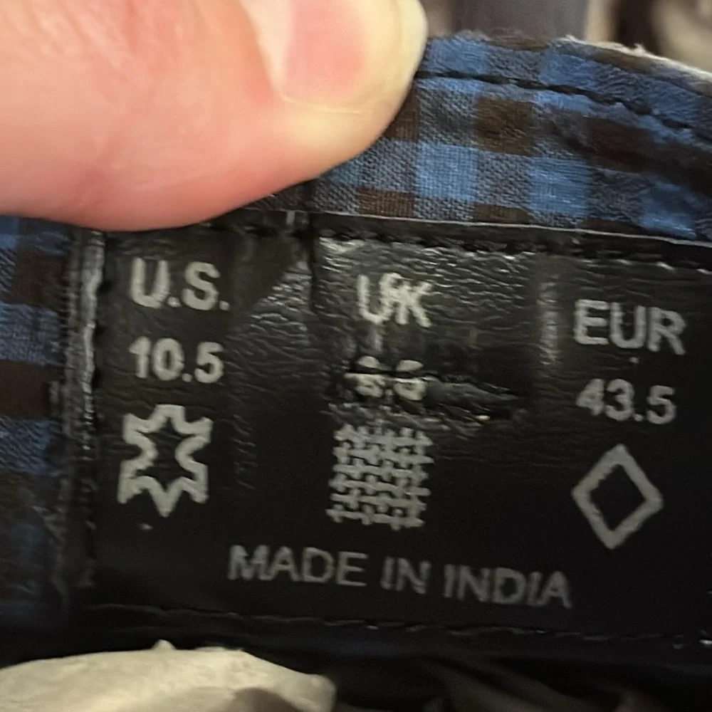 Ben Sherman grey distressed men’s dress shoes lace up size 10.5​ - Picture 8 of 9